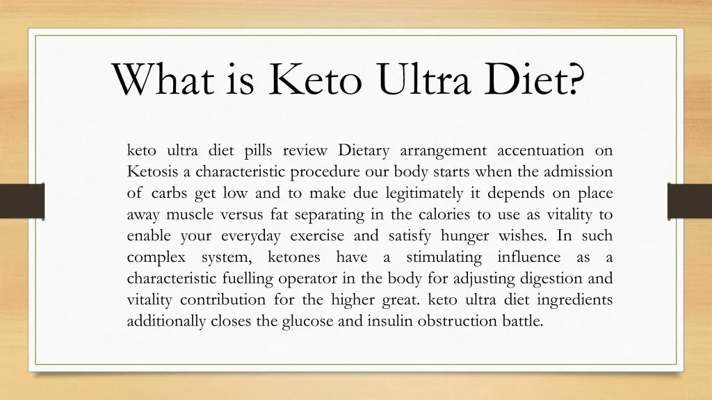 what is keto ultra diet n.