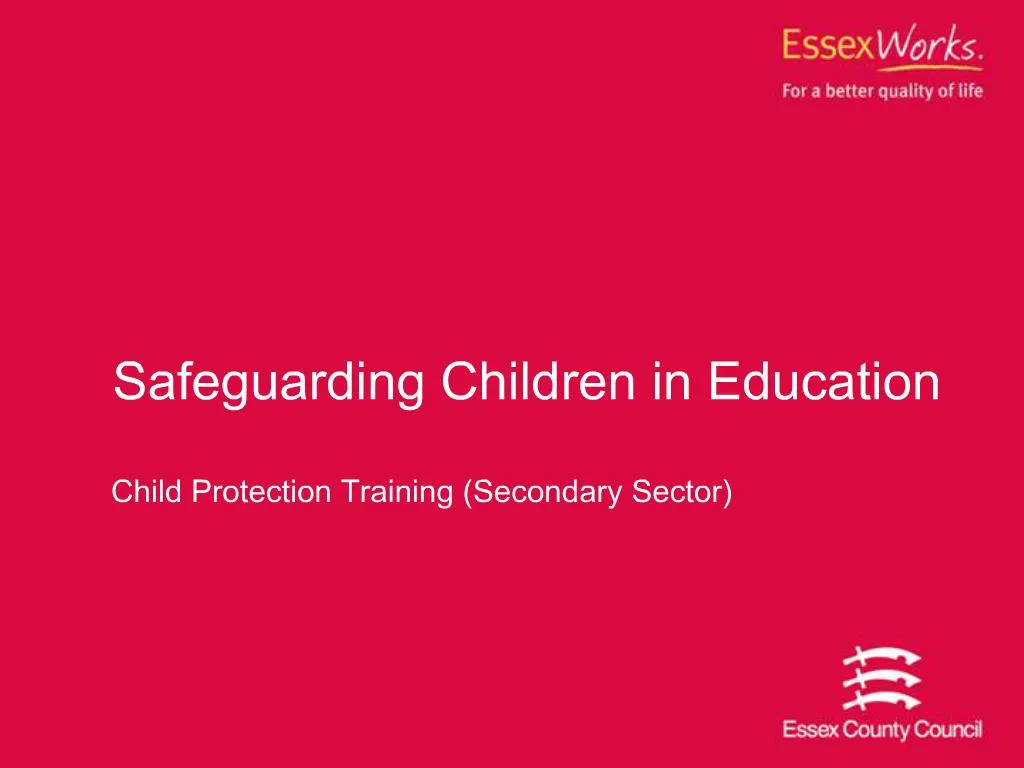 PPT - Safeguarding Children in Education PowerPoint Presentation, free ...