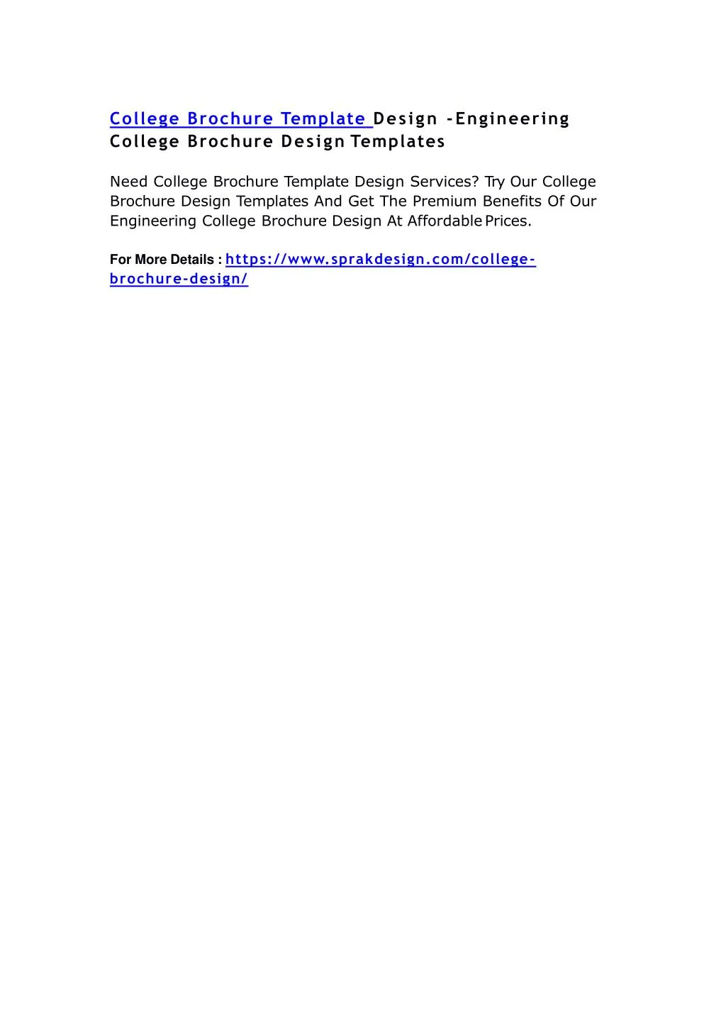 college brochure template design engineering n.