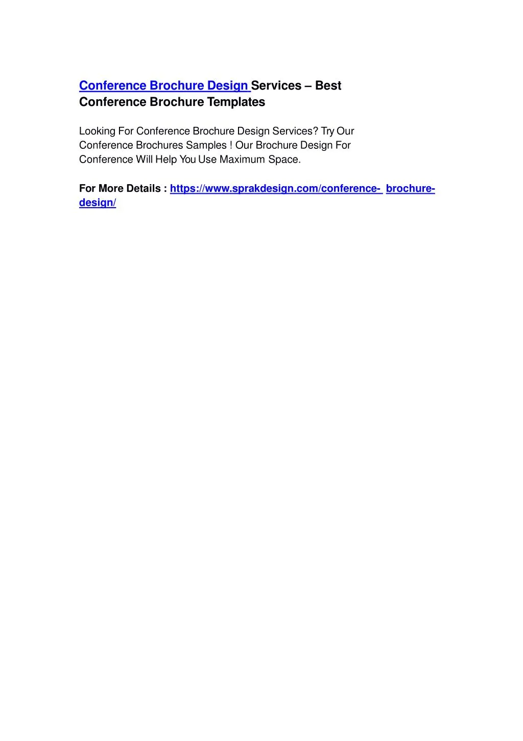 conference brochure design services best n.