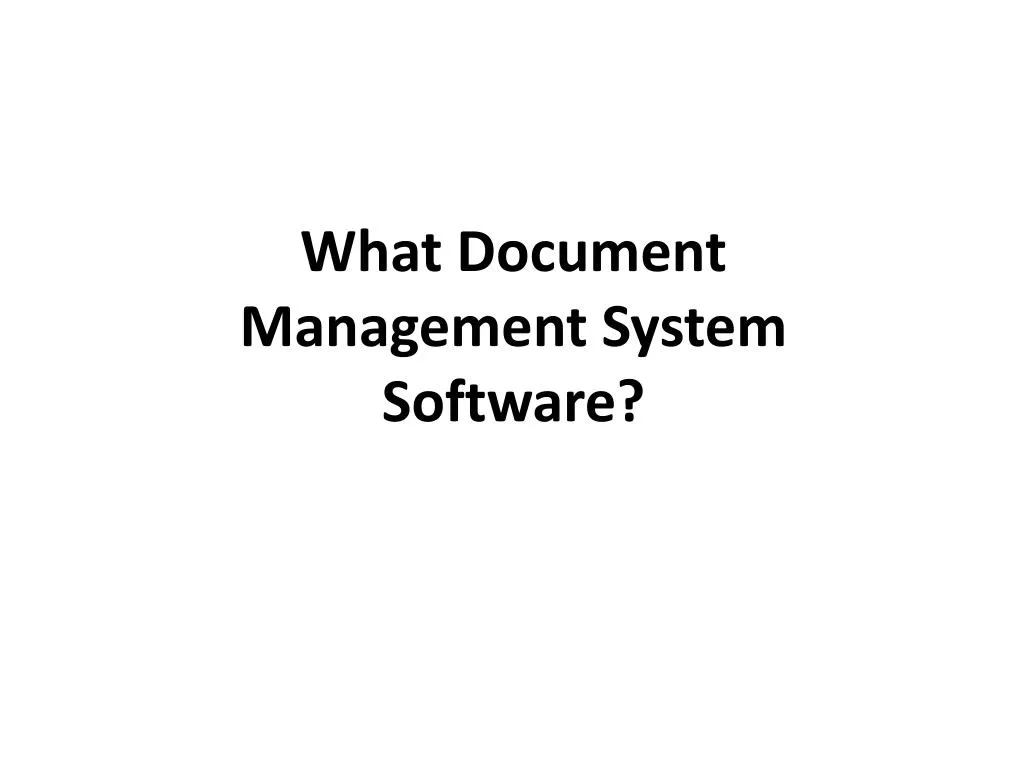 what document management system software n.