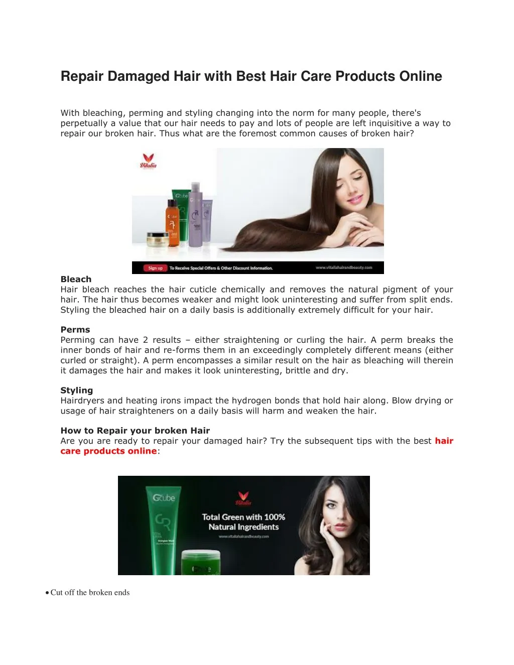 repair damaged hair with best hair care products n.