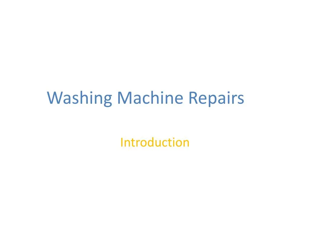 washing machine repairs n.