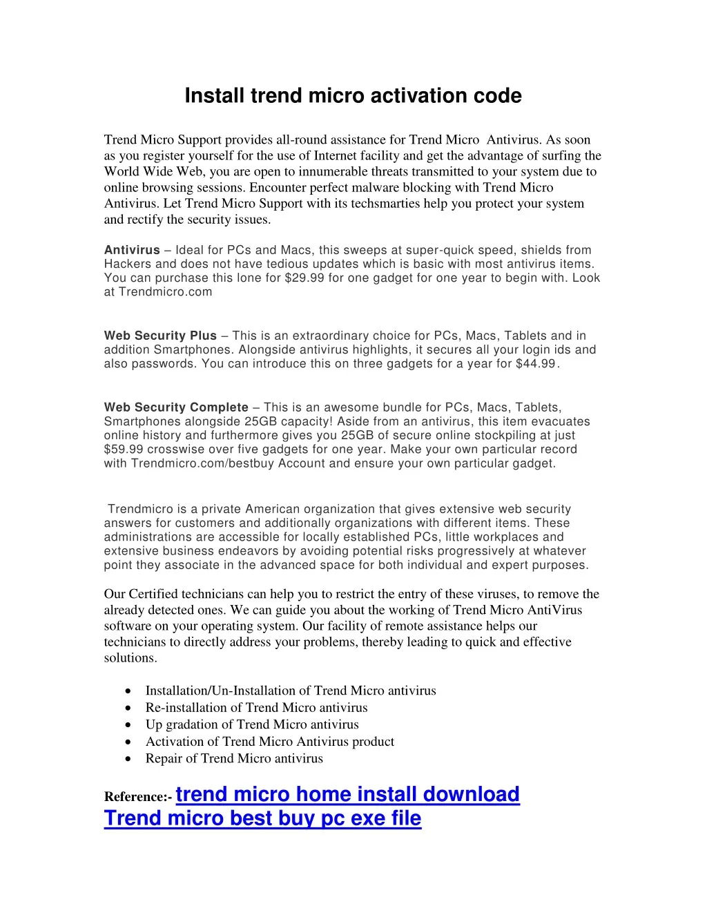 install trend micro activation code n.
