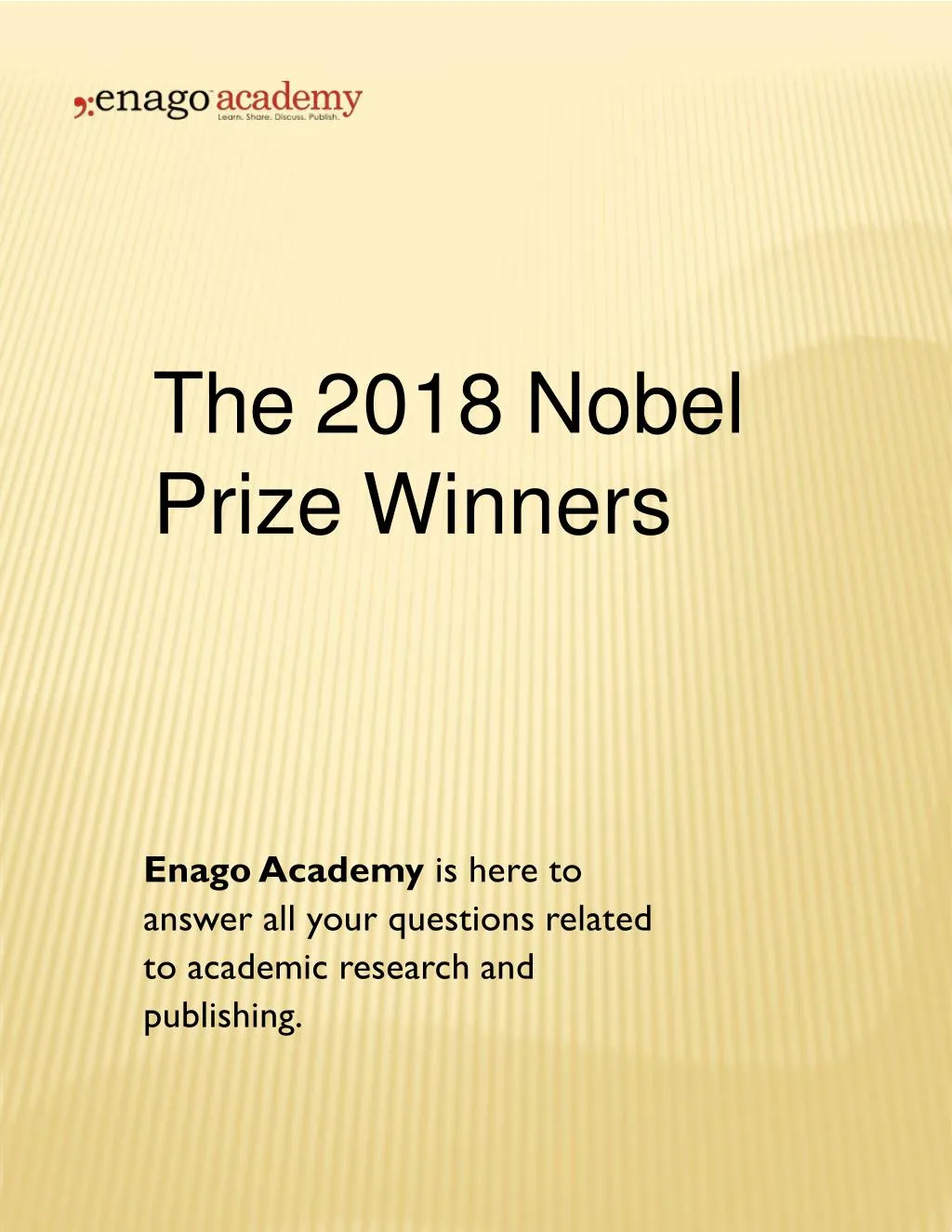 the 2018 nobel prize winners n.