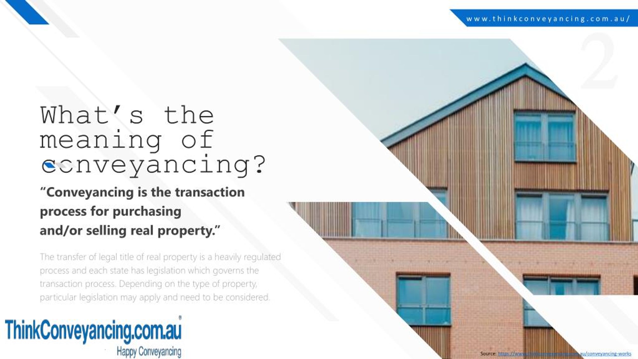 conveyancing meaning in english