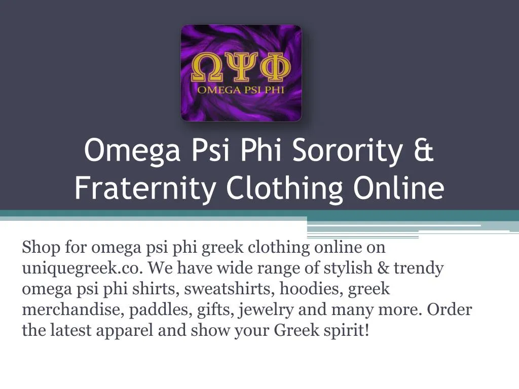omega psi phi sorority fraternity clothing online n.