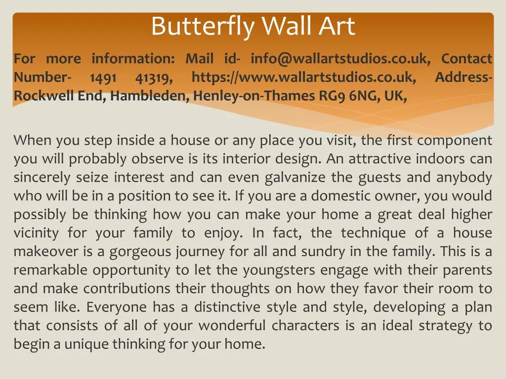 butterfly wall art n.