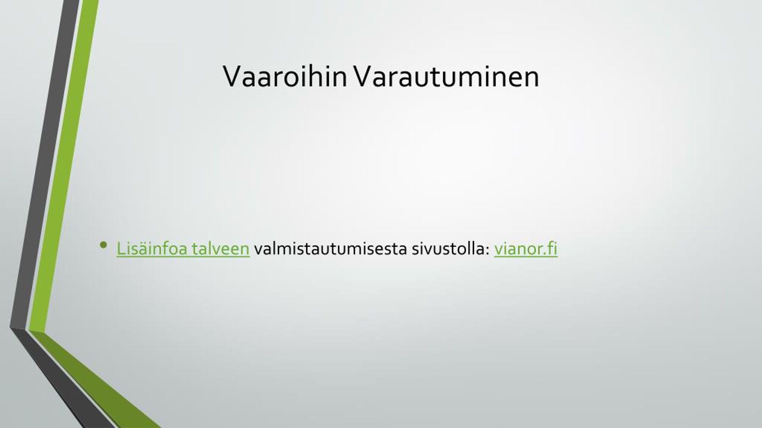 PPT - Vaaroihin Varautuminen PowerPoint Presentation, Free Download ...