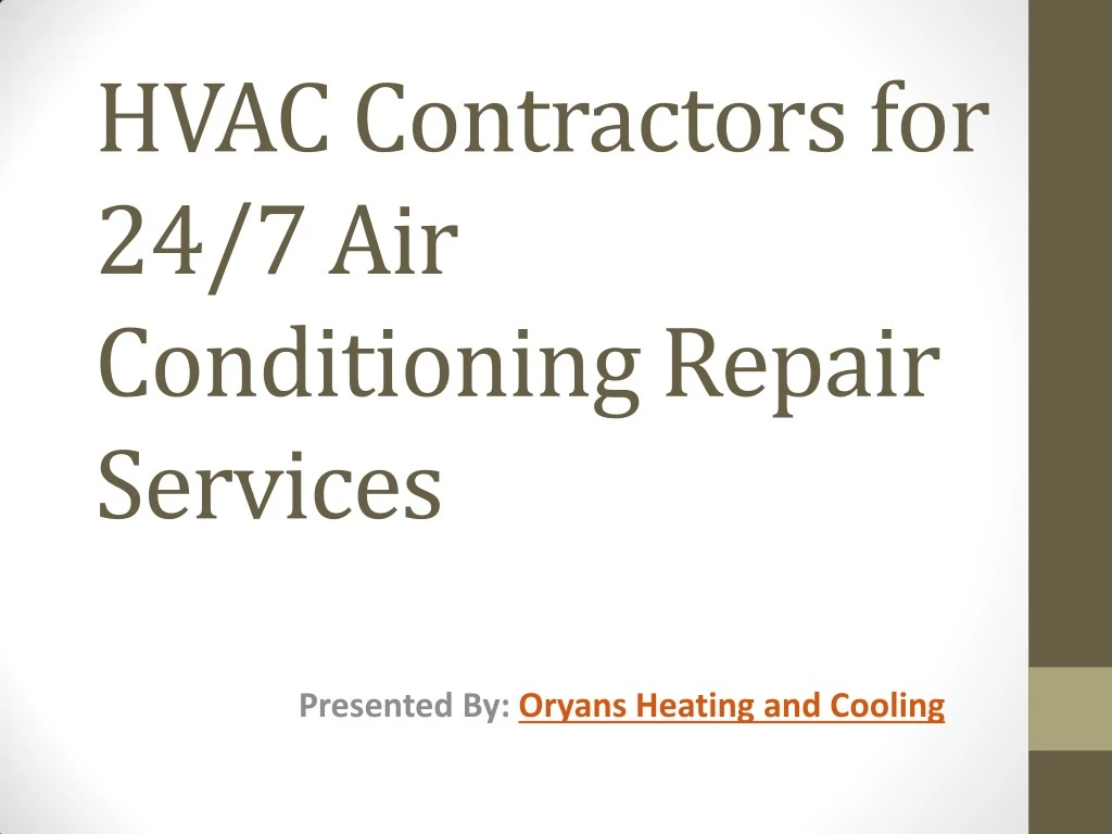 hvac contractors for 24 7 air conditioning repair n.