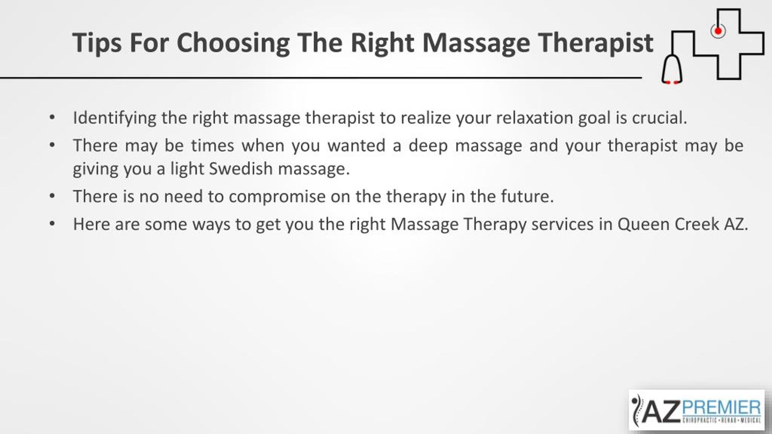 Ppt Choosing The Right Massage Therapy Services In Queen Creek Az Powerpoint Presentation Id
