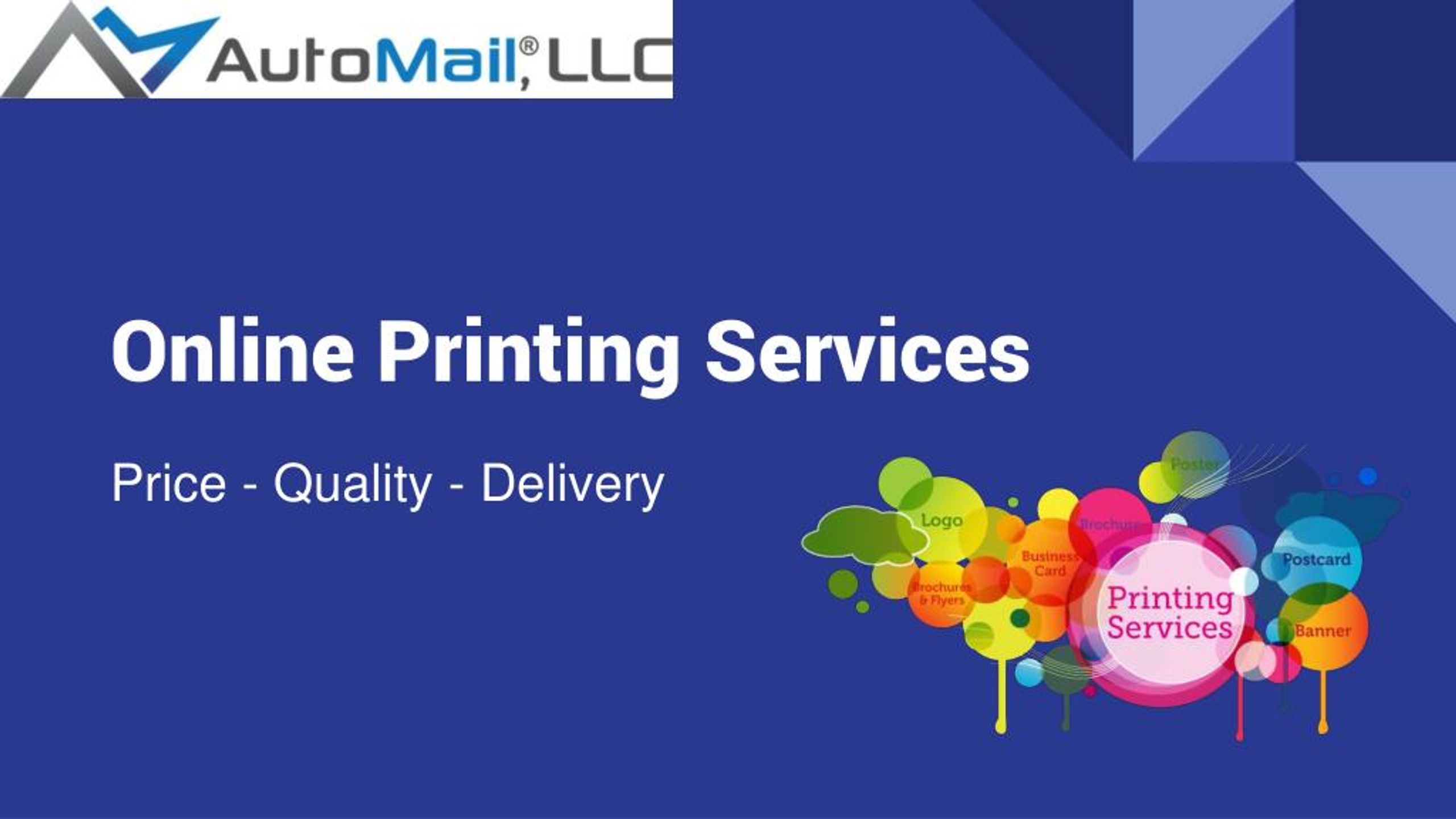 PPT - printing services Presentation, free download - ID:8056460