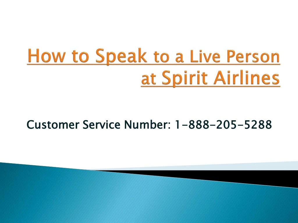 how to speak to a live person at spirit a irlines n.