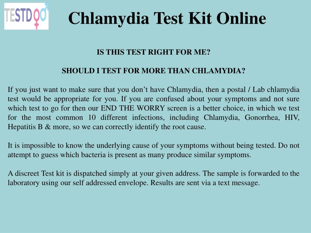 chlamydia test kit online n.