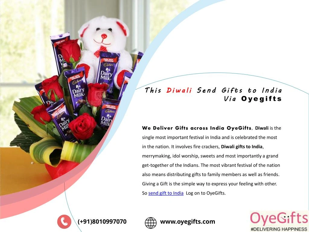 this diwali send gifts to india via oyegifts n.