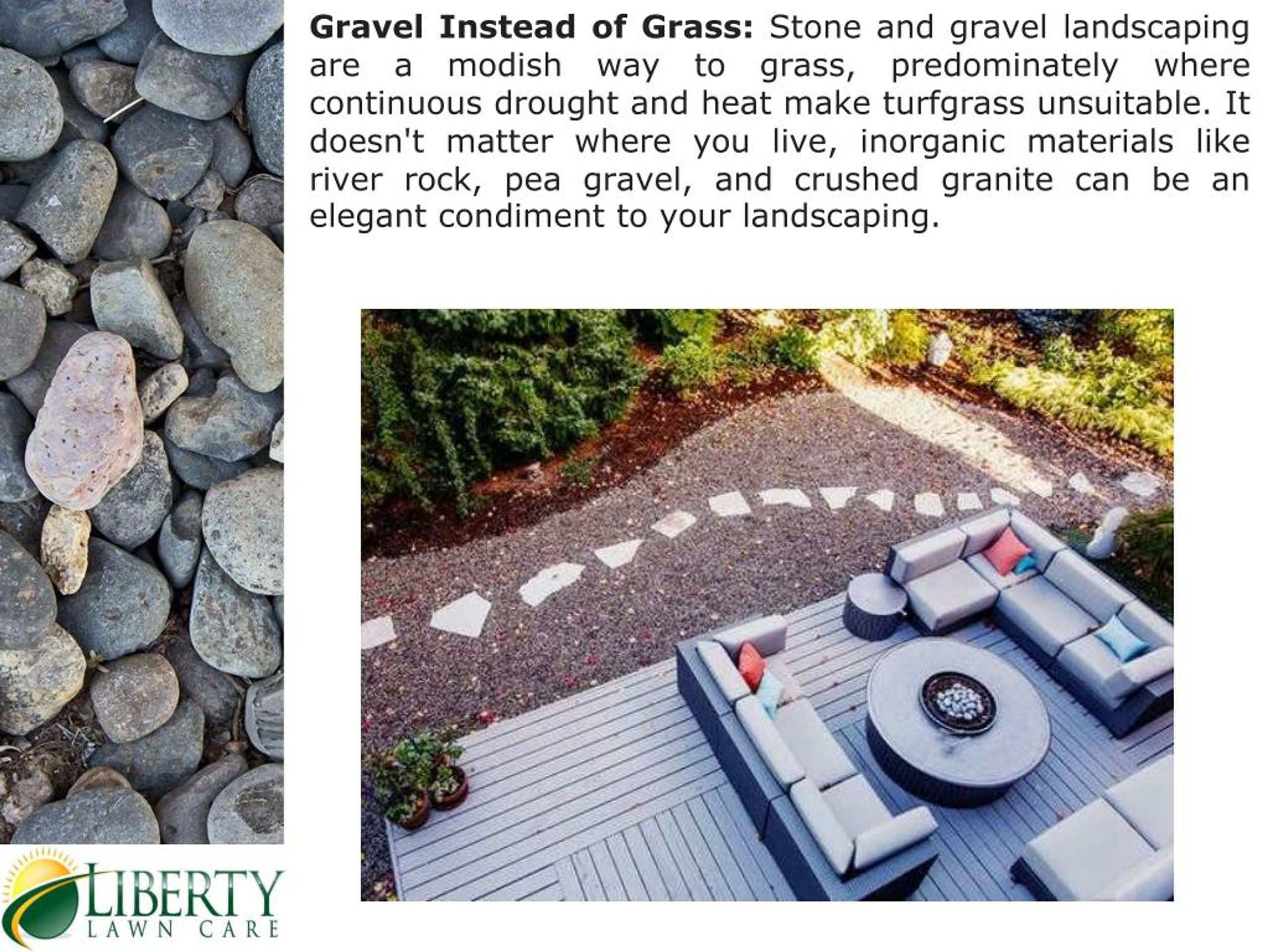 Ppt 7 Reasons To Landscape With Gravel Liberty Lawn Care Powerpoint Presentation Id 8063105