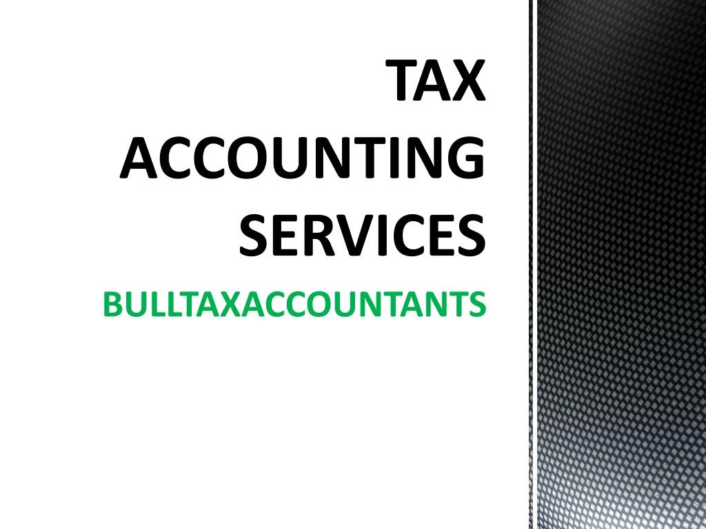 tax accounting services n.