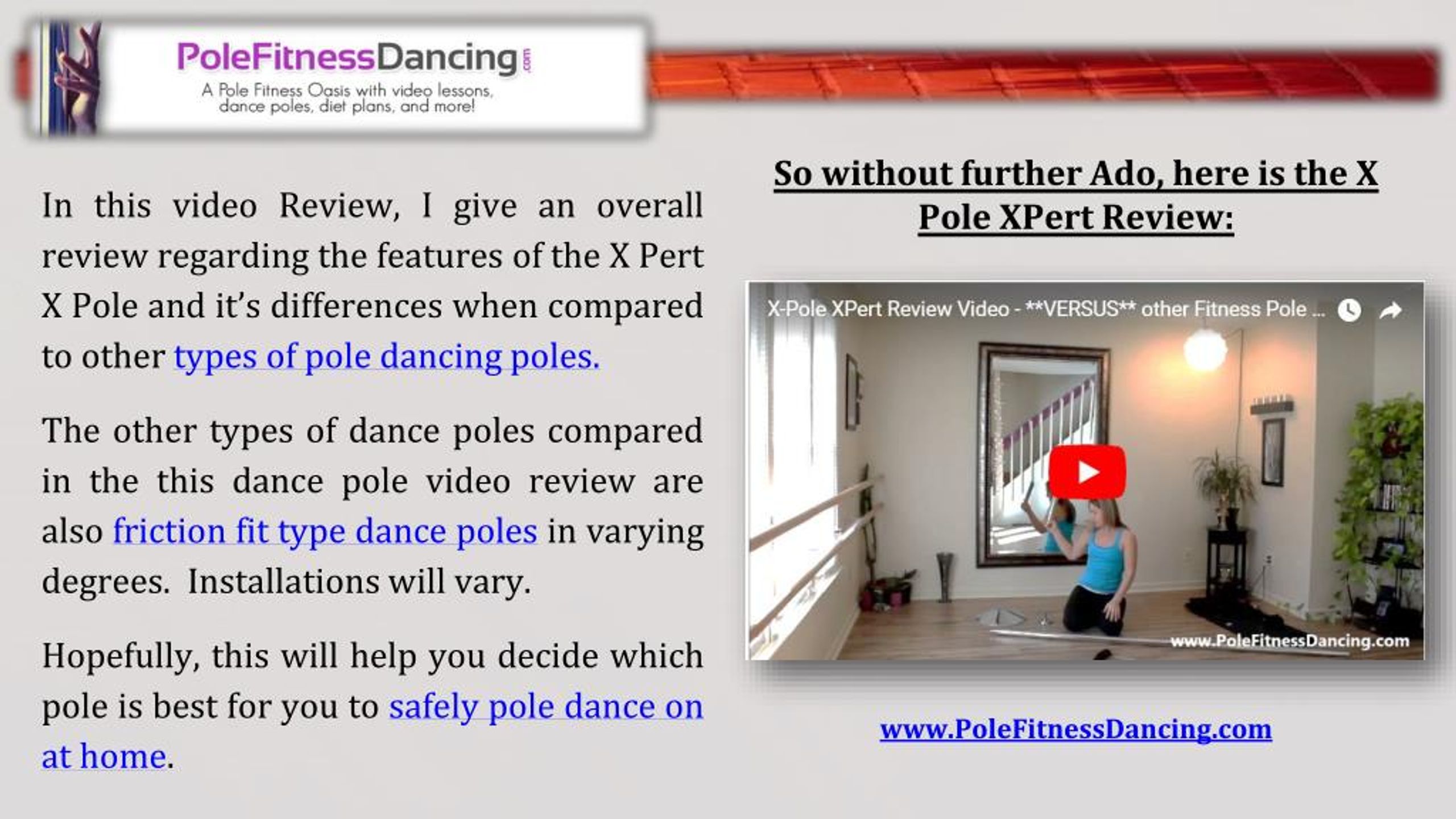 Ppt X Pole Xpert Review Versus Other Types Of Pole Dancing Poles