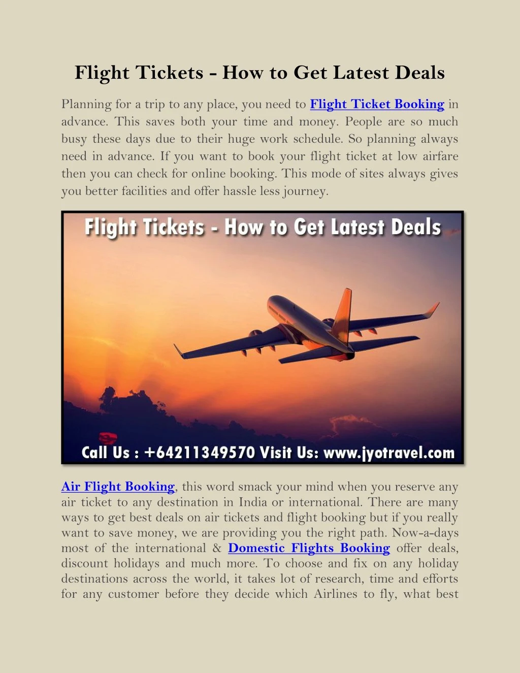 flight tickets how to get latest deals n.