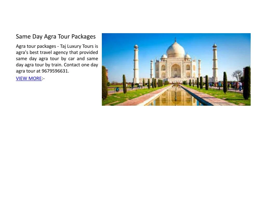 same day agra tour packages n.