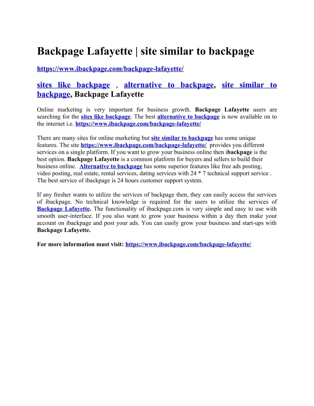 backpage lafayette site similar to backpage n.