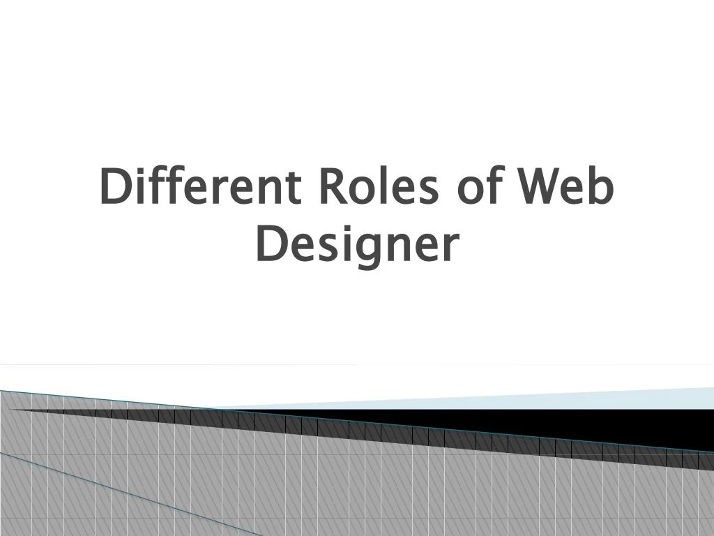 different roles of web designer n.