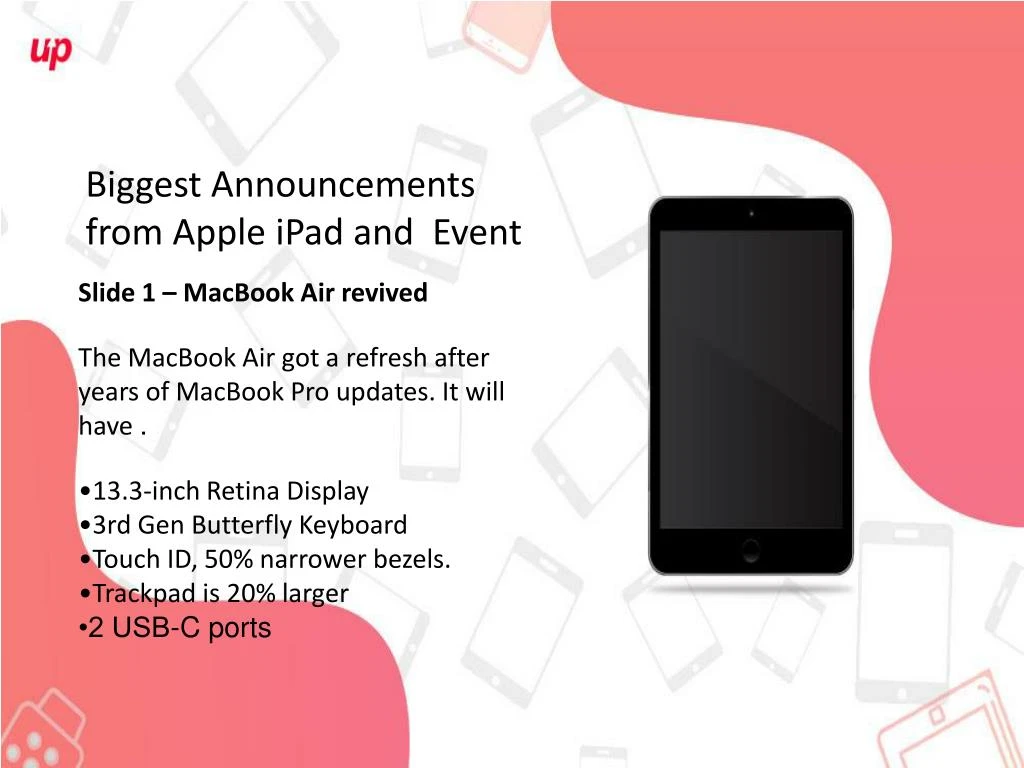 PPT - Biggest Announcements From Apple IPad And MacBook Event ...