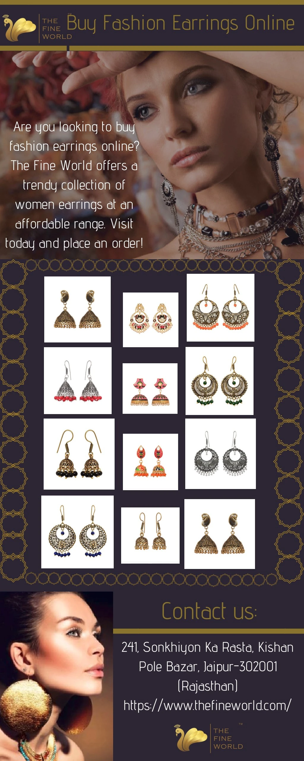 buy fashion earrings online n.