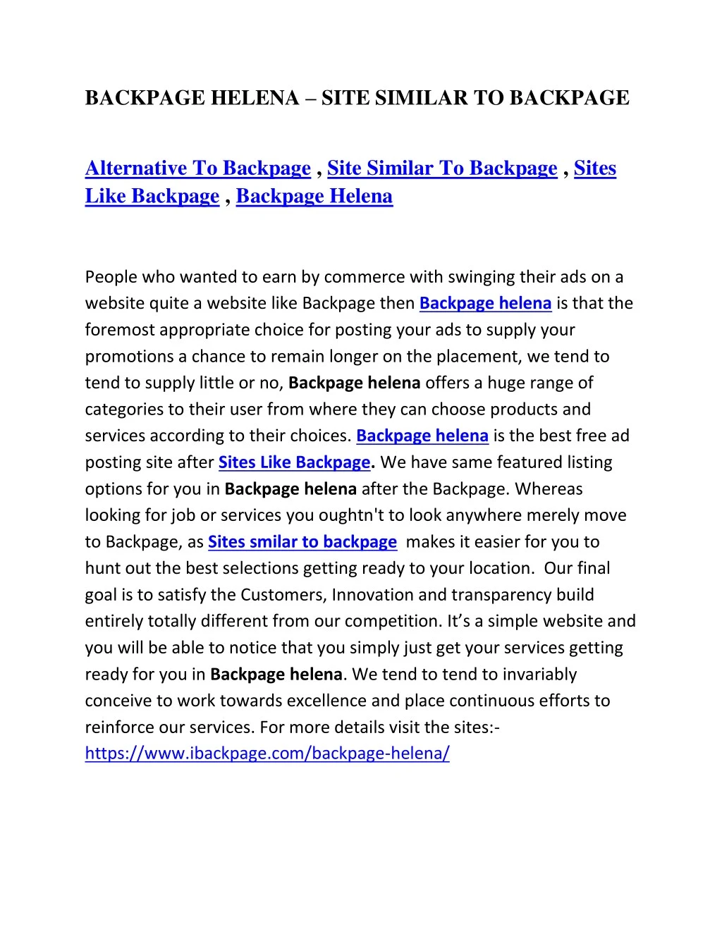 backpage helena site similar to backpage n.