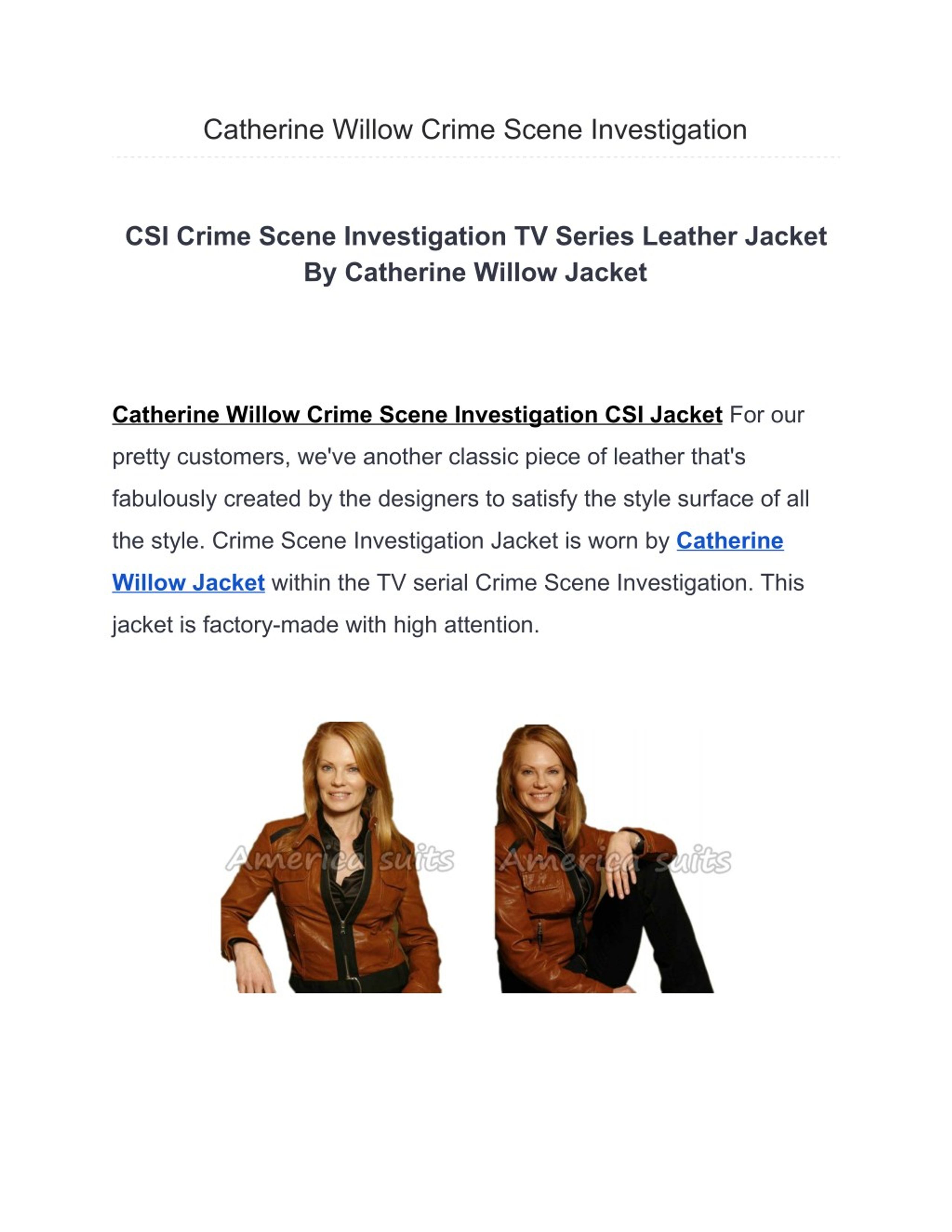 Ppt Catherine Willow Crime Scene Investigation Powerpoint