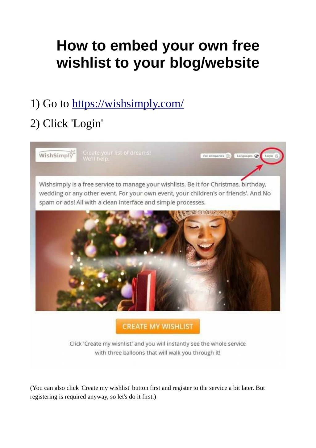 how to embed your own free wishlist to your blog n.