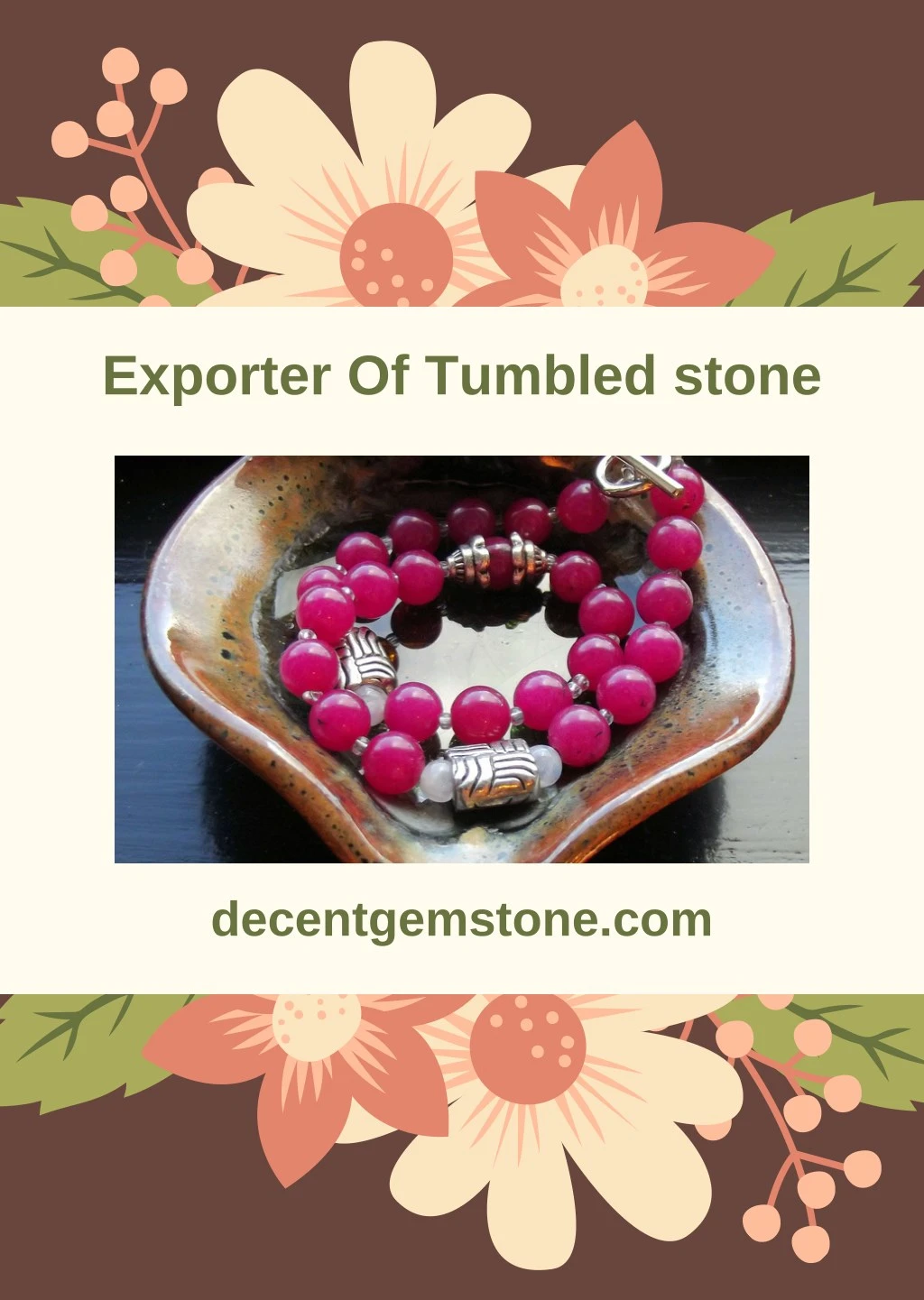 exporter of tumbled stone n.
