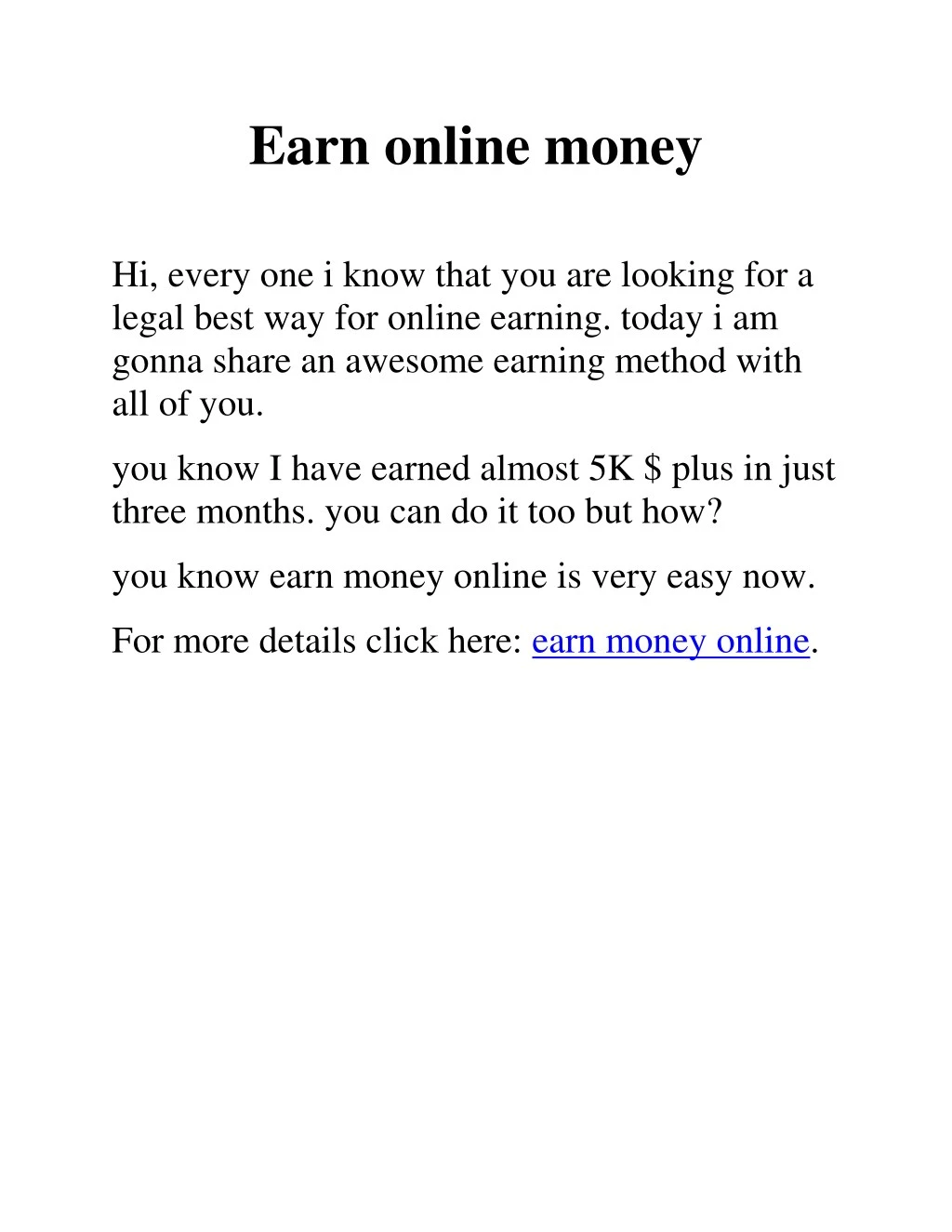 earn online money n.