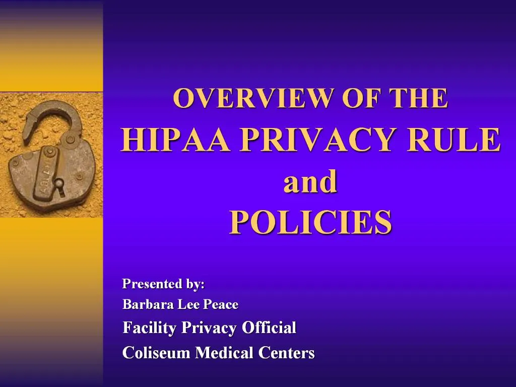 ppt-overview-of-the-hipaa-privacy-rule-and-policies-powerpoint