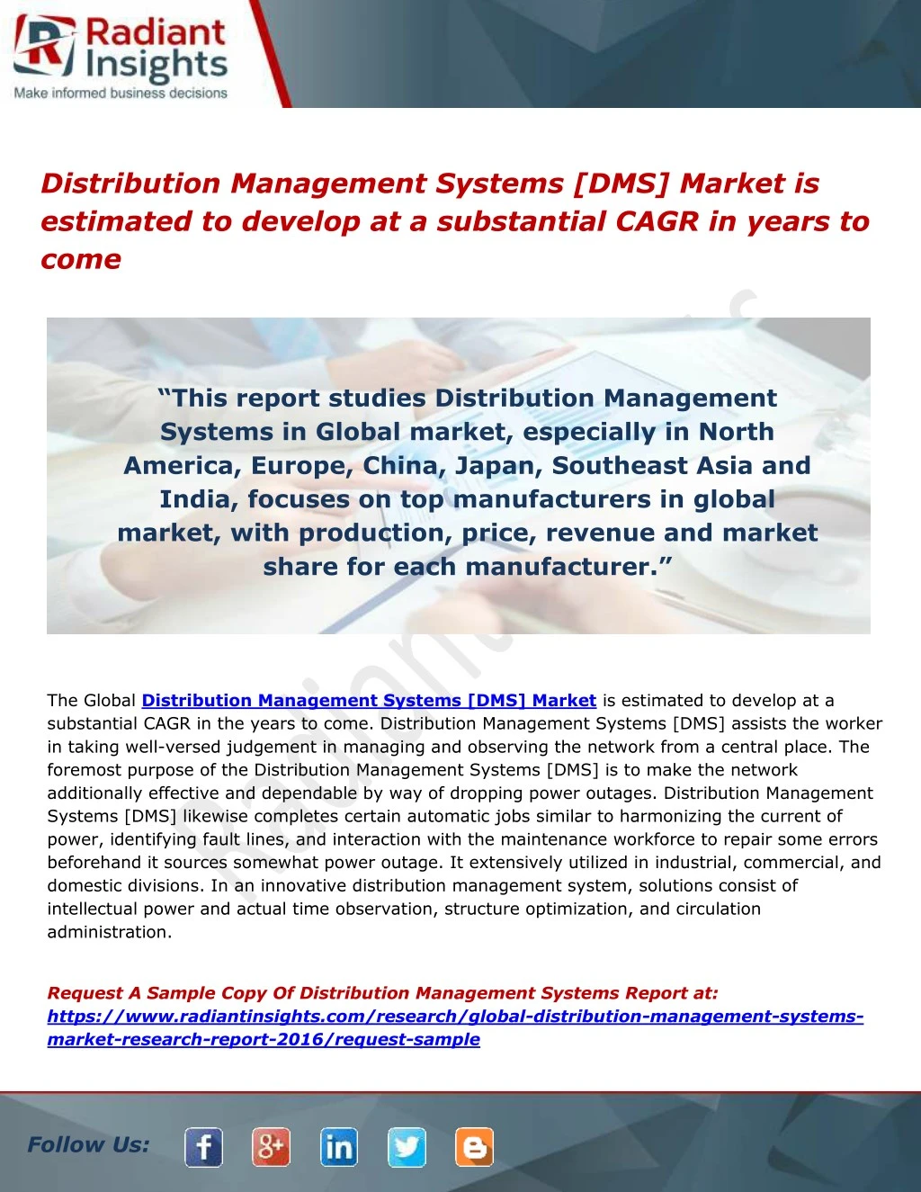 distribution management systems dms market n.