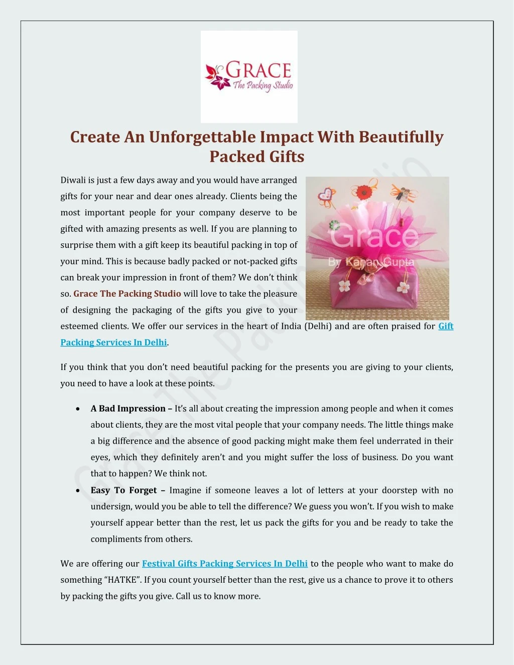 create an unforgettable impact with beautifully n.