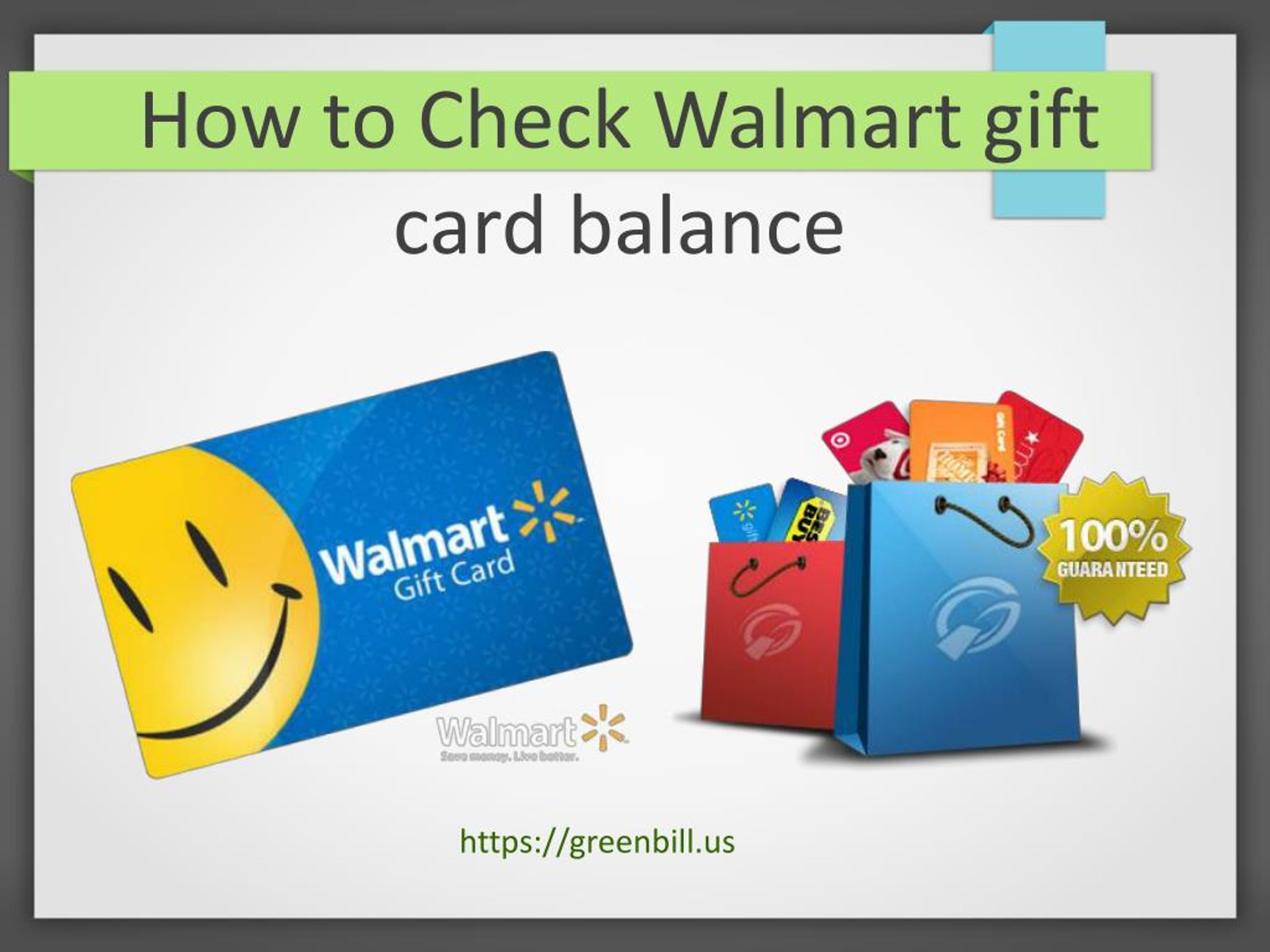 Walmart Gift Card Balance: Two Ways to Check Amount