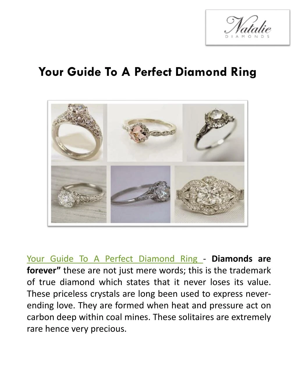 PPT - Your Guide To A Perfect Diamond Ring PowerPoint Presentation ...