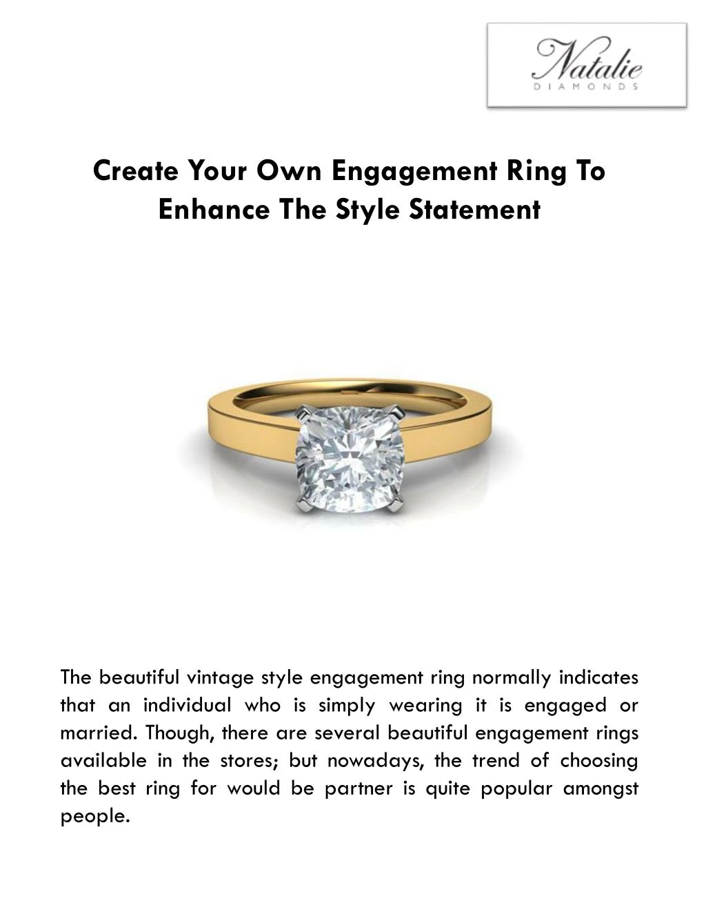 create your own engagement ring to enhance n.