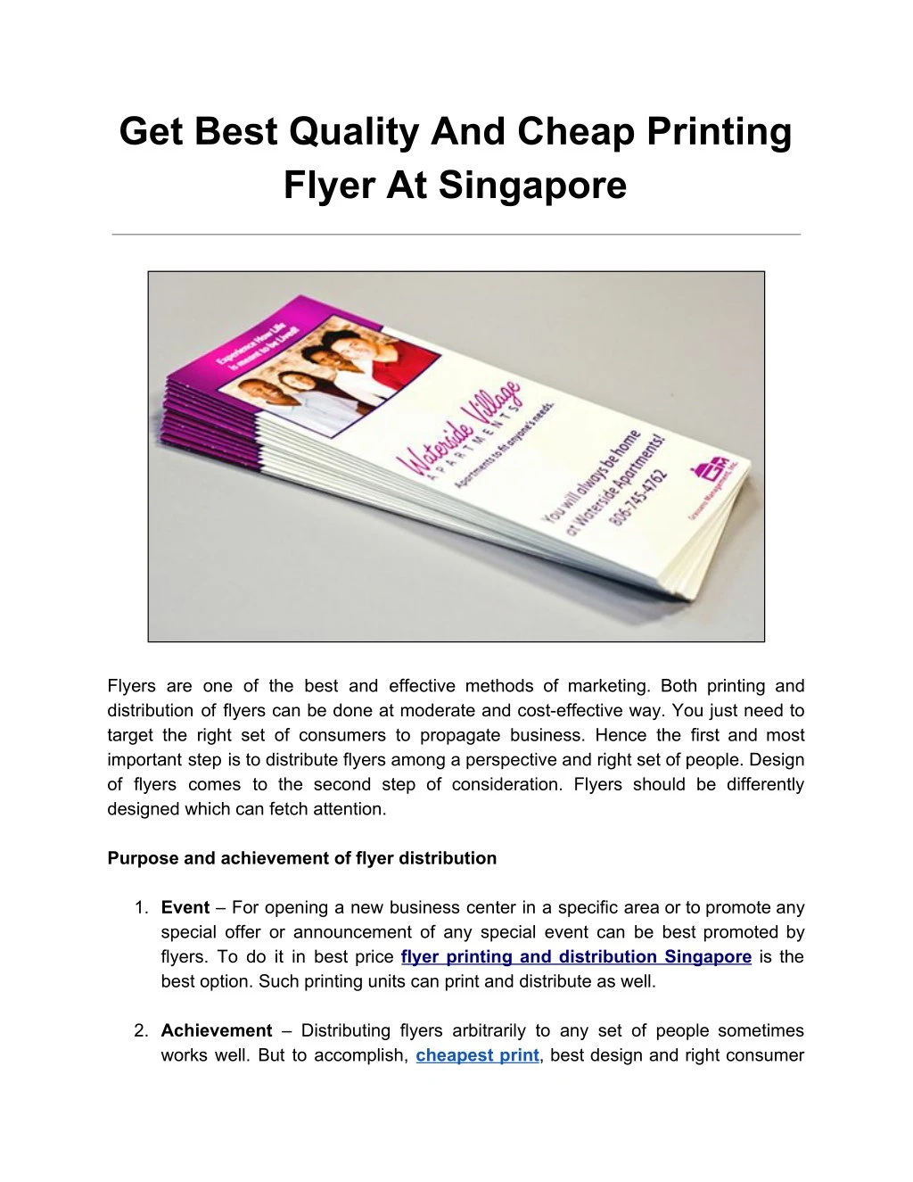 get best quality and cheap printing flyer n.