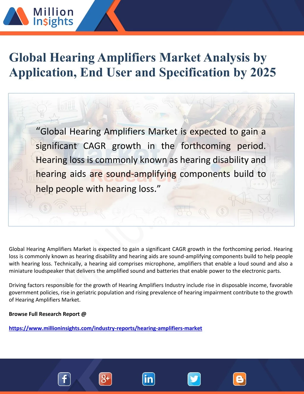 global hearing amplifiers market analysis n.