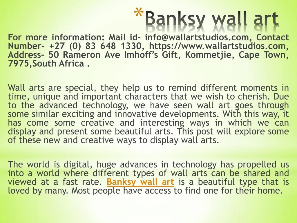 banksy wall art n.