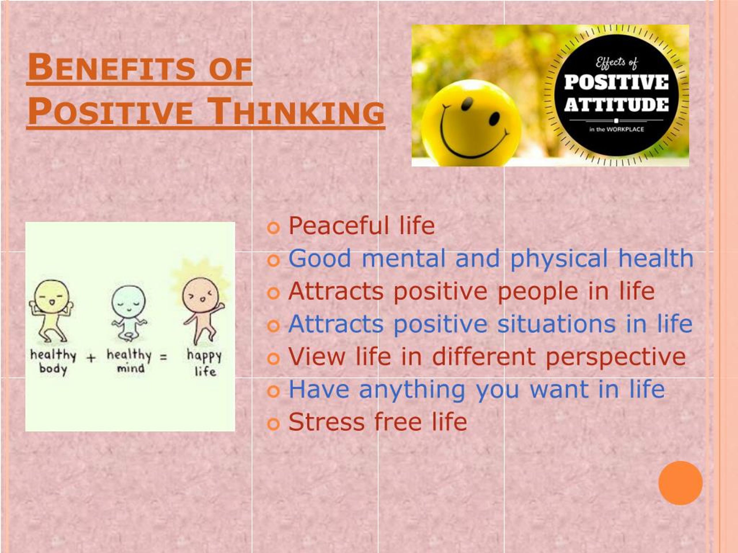 presentation on positive thinking