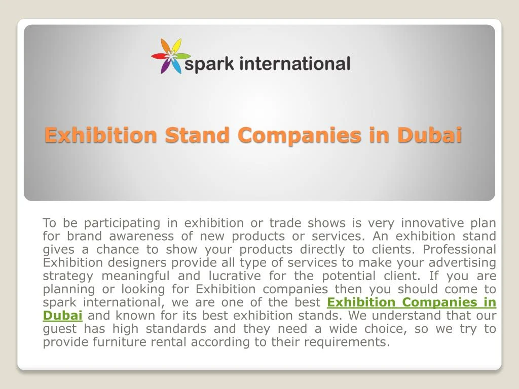 exhibition stand companies in dubai n.