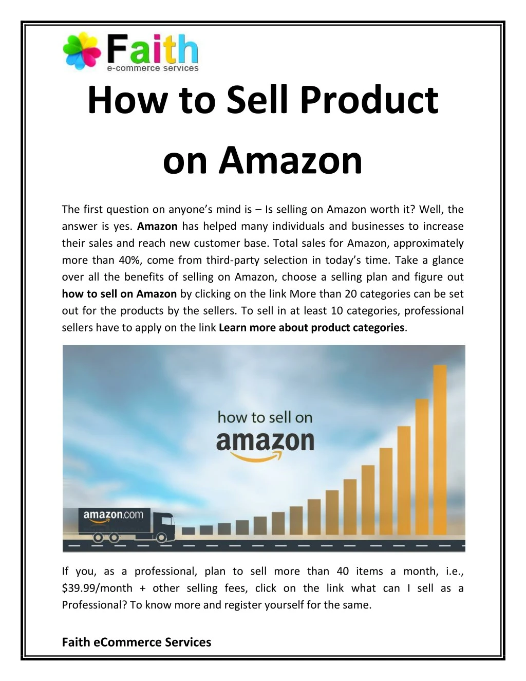 PPT - How to Sell Product on Amazon PowerPoint Presentation, free