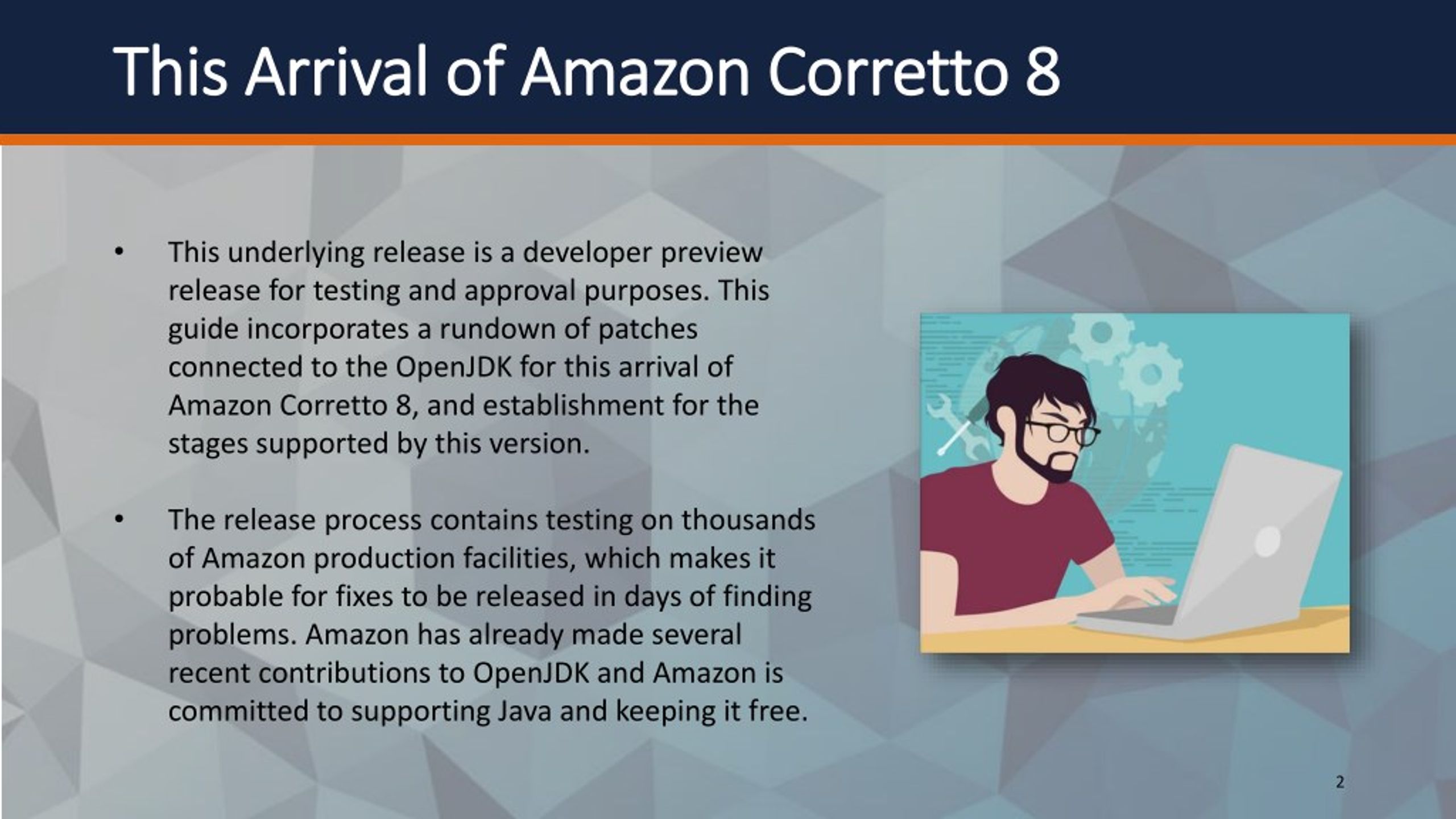 PPT Amazon arrival with Corretto 8, Multiplatform JAVA OpenJDK