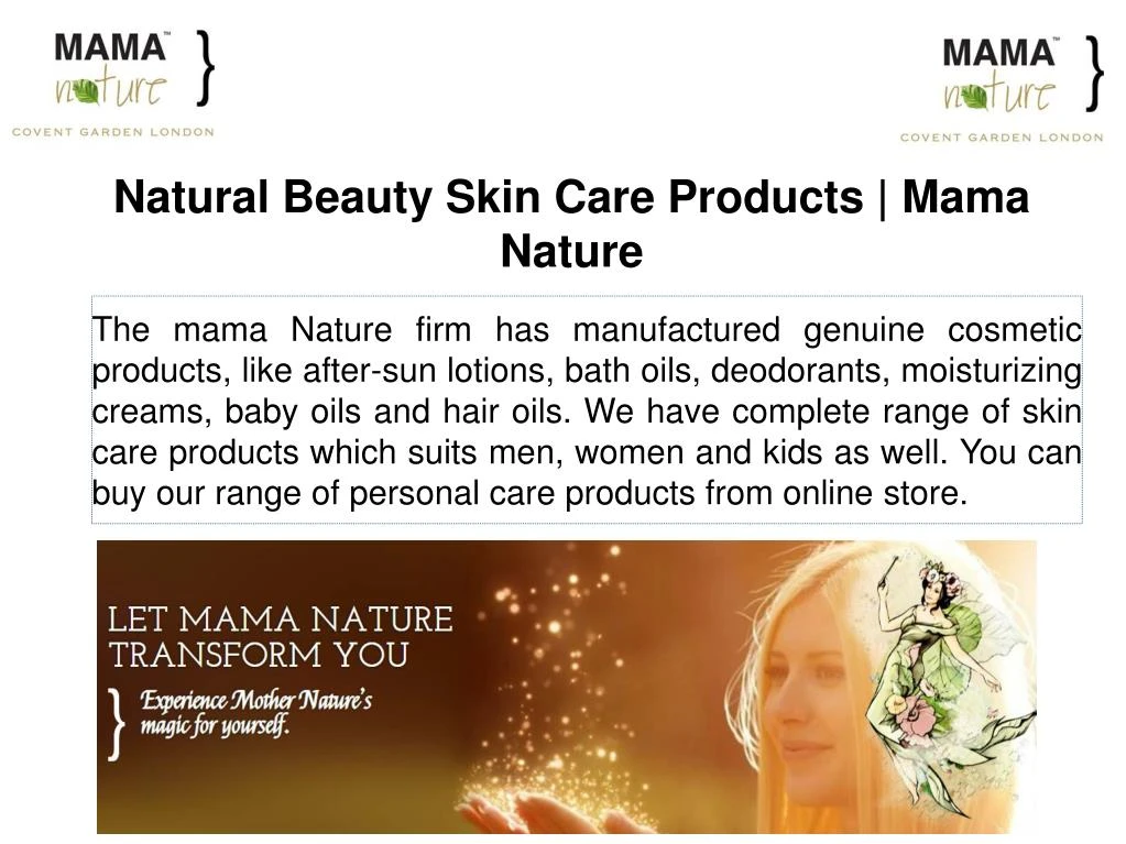 natural beauty skin care products mama nature n.