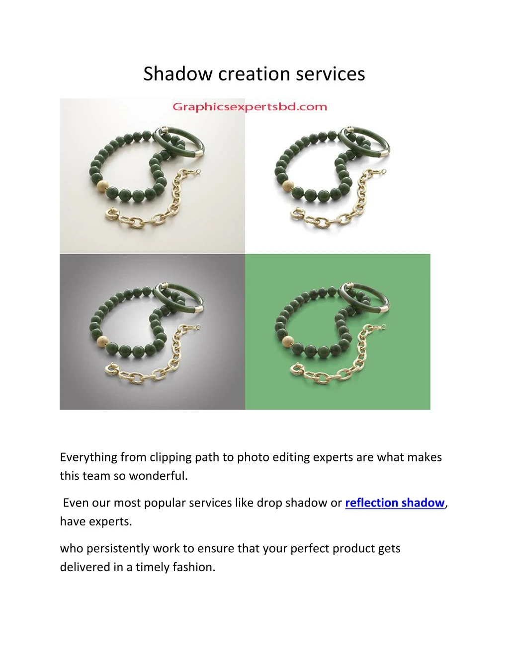 shadow creation services n.