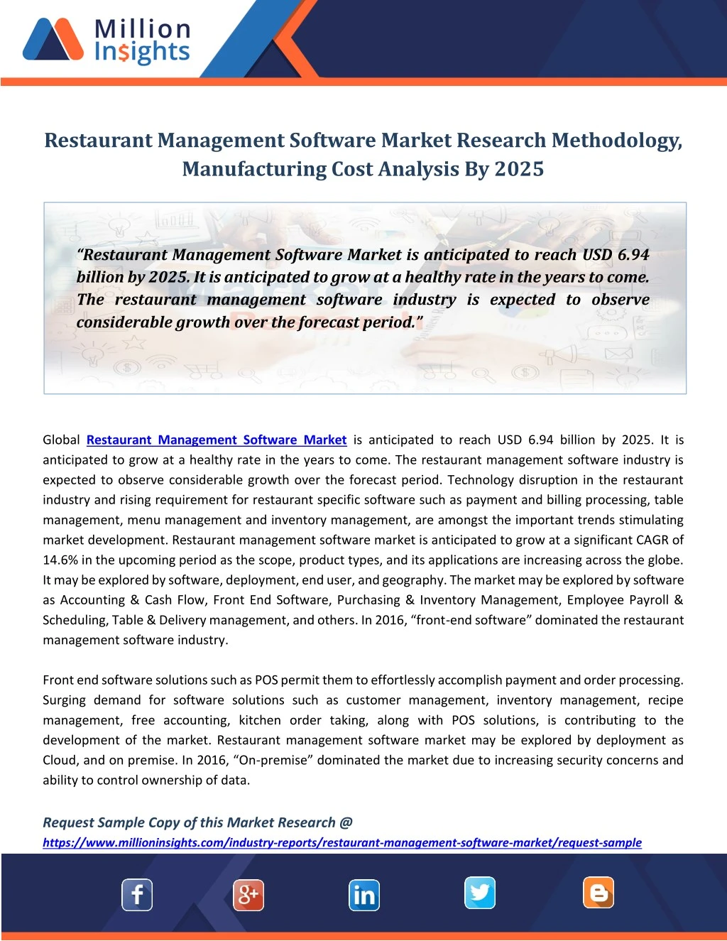 restaurant management software market research n.