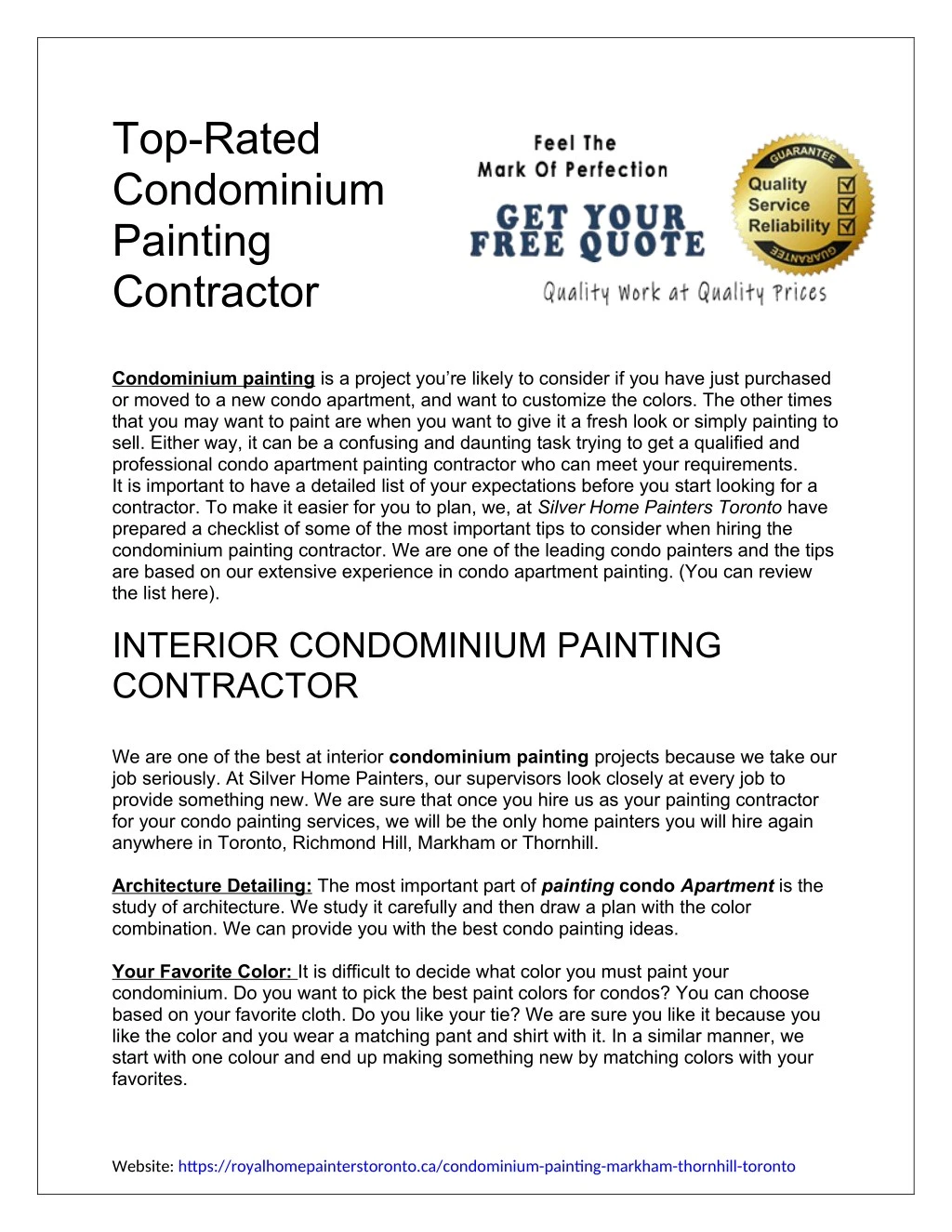 top rated condominium painting contractor n.